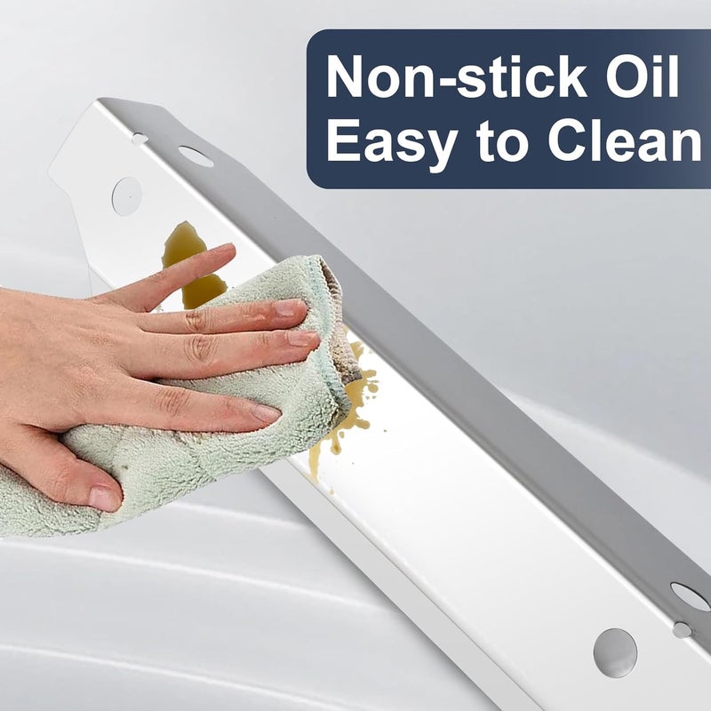 Criditpid Grill Replacement Parts for Dyna-Glo 3-Burner DGC310CNP-D, DGC310RNP-D, DGC310BNP-D Grill Models. Stainless Steel Grill Heat Plate, Heat Shields, Burner Cover for Dyna-Glo DGC310CNP-D. - Image 5